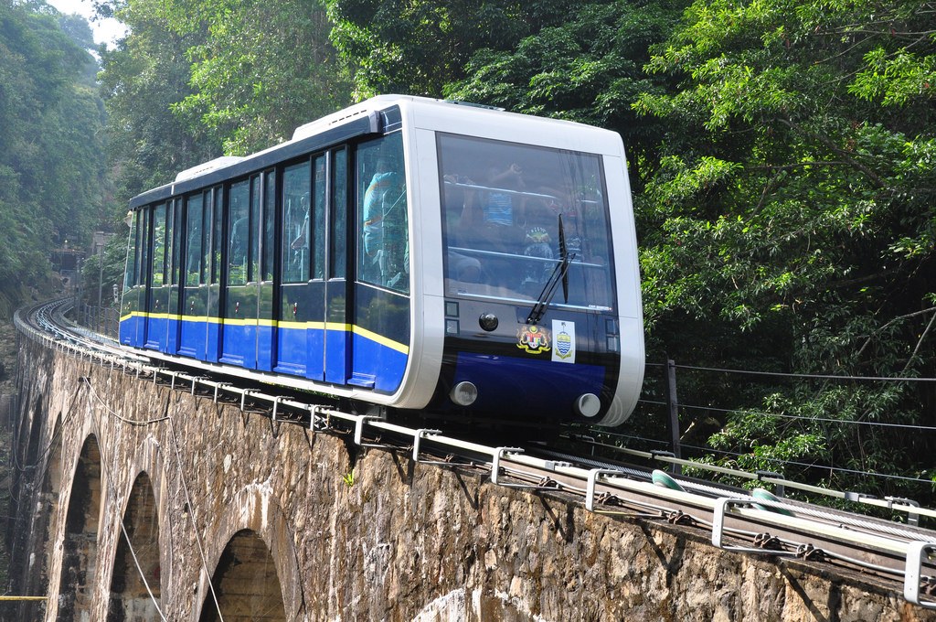 Ride The Funicular Train To Penang Hill